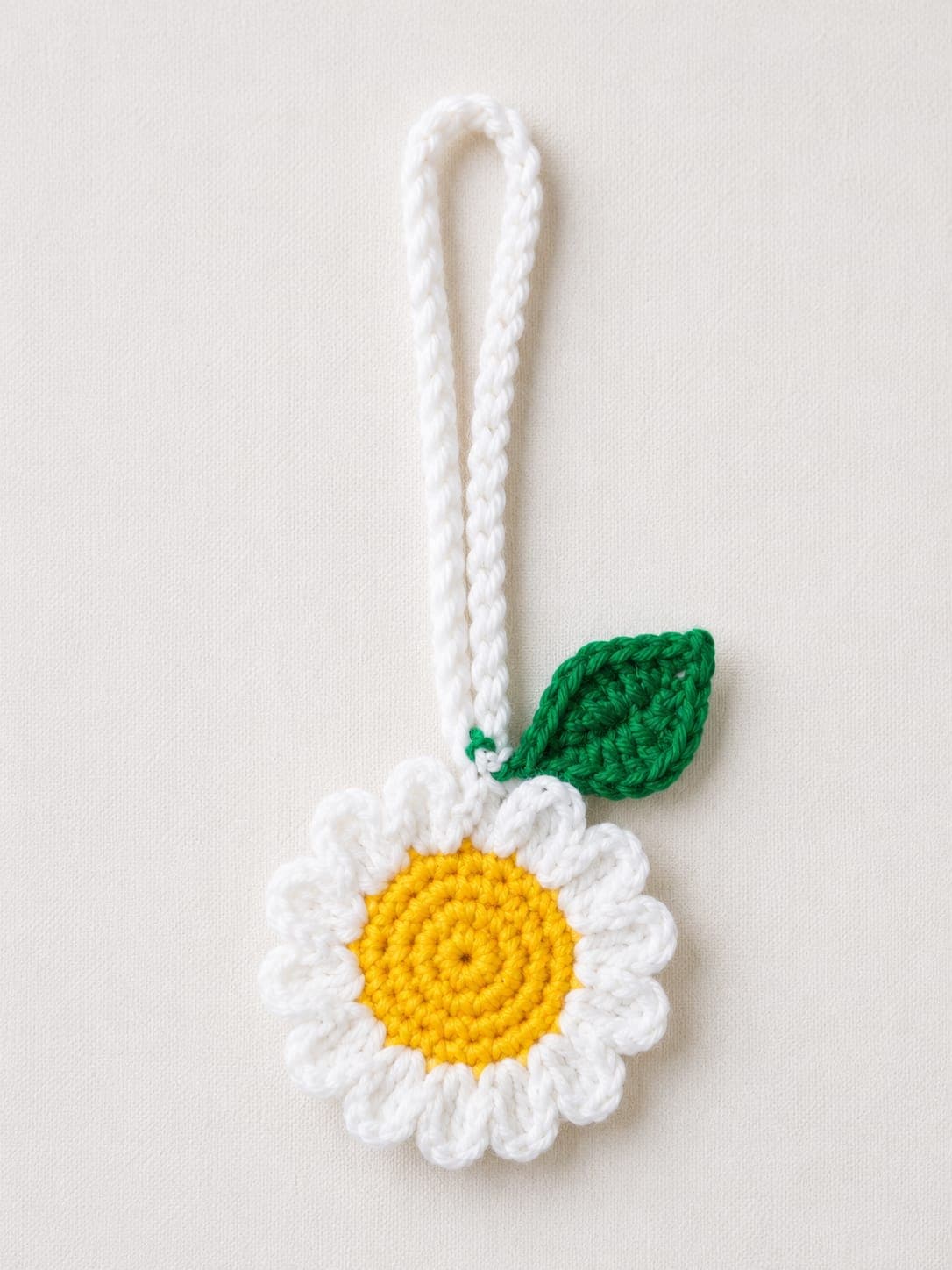 handmade crochet bag charm